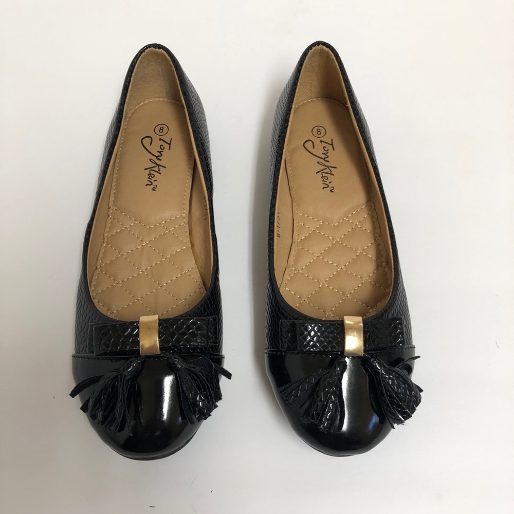 Tory Klein Black Flats